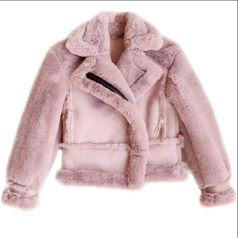 

Furry Children Clothing Baby Toddler Kids Infant Girls Boys Autumn Winter Faux Fur Coat Jacket Thick Warm Outwear Clothes N361