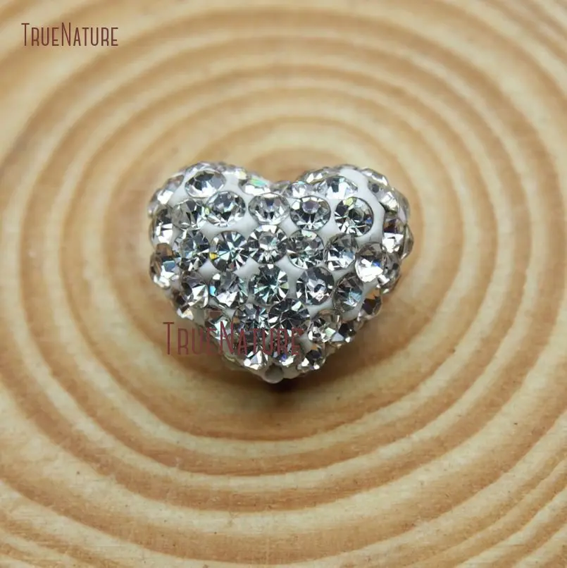 20171218-BE9071- Clay Beads Pave White Rhinestone Heart Shape Beads_4