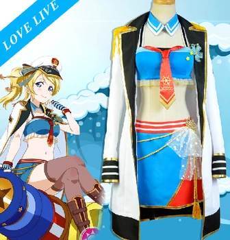 

Love live! Ayase Eli Navy Awakening women cosplay costume (height 145-170cm)