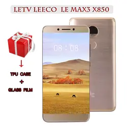 Оригинальный Letv LeEco Оперативная память 6G Встроенная память 64G le Max3 X850 FDD 4G сотовый телефон 5,7 "2560x1440 дюймов Snapdragon 821 PK X820 X900 мобильного телефона