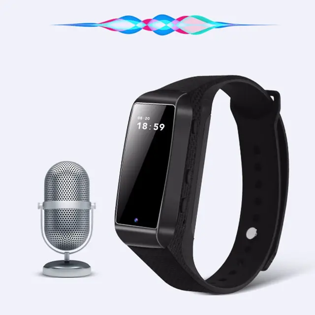 Wearable Hidden Voice Recorder Digital Professional Wristband Audio