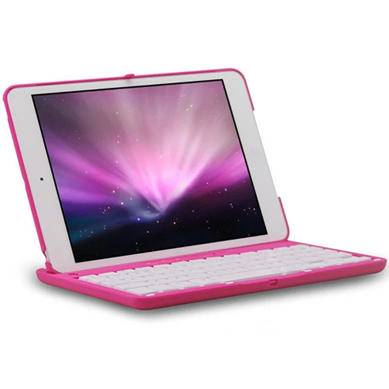 

Bluetooth Keyboard teclado para tablet clavier Bluetooth Wireless Aluminum 360 Swivel Rotating Keyboard Case for iPad Mini 1 2 3