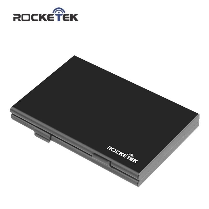 Rocketek алюминиевый чехол для хранения карт памяти sd microsd/micro sd держатель сумка коробка памяти помещается с 3 sd, 6 micro sd и 3 CF карты