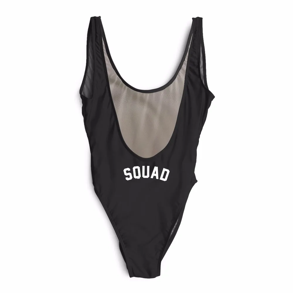 SQUAD // BUTT PRINT SWIMSUIT Bodysuit Women Sexy Funny One Piece suit