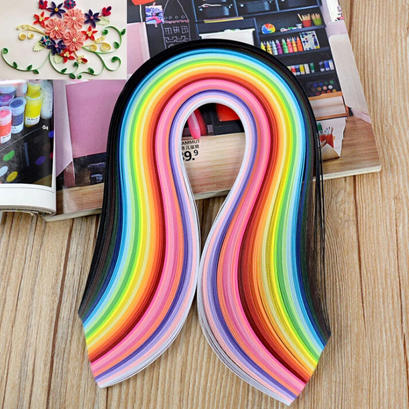 

260 Paper Quilling Strips Set 3mm 39cm Flower Gift Paper For Craft DIY Quilling Tools Handmade Paper Decoration New Sale