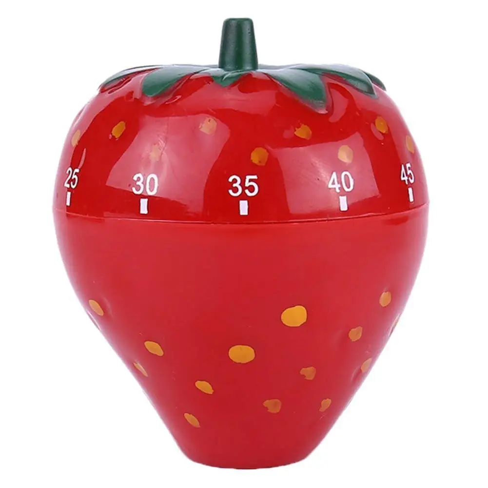 Kitchen timer clock short fun egg timer knife strawberry shape