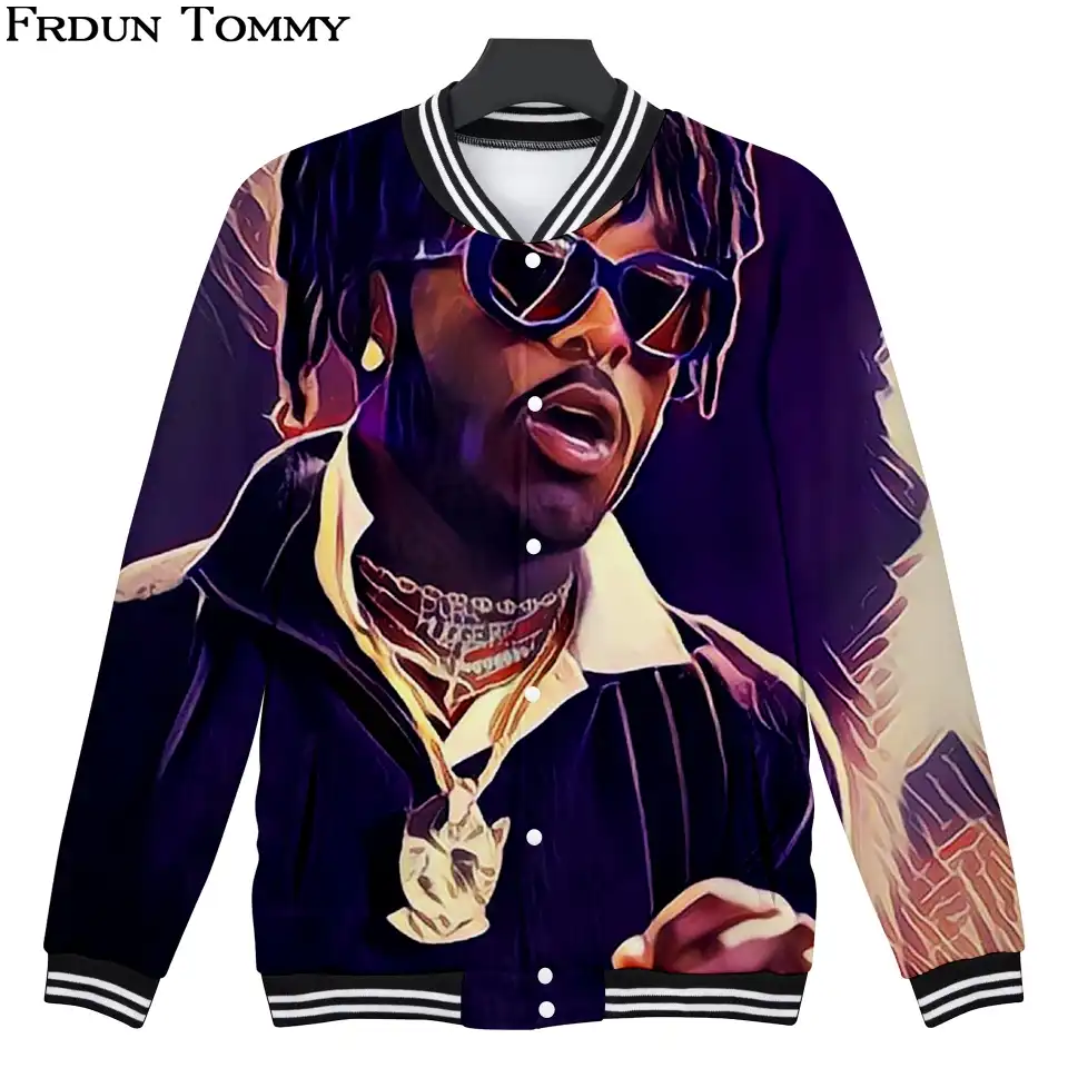 Leephen Baseball Jacket Hip Hop Rap Snoop Dogg Logo Print Long Sleeve Varsity Jackets for Men Women