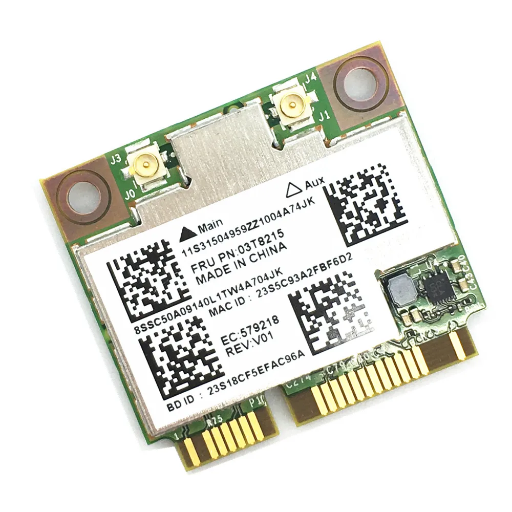 Broadcom 03T8215 BCM94352HMB 802.11ac Dual Band 2x2 Wireless-AC Wifi+Bluetooth 4.0 867Mbps Mini PCI-E Card for Lenovo