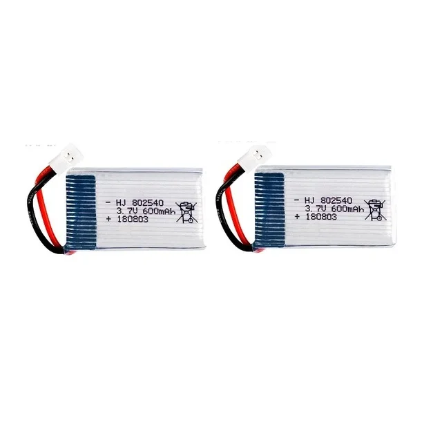 

3.7V 600mAh Lipo battery For X5C X5SW M68 X705C quadrocopter 3.7 V 600 mAh Lipo battery 802540 2pcs/lot