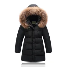 Куртка-пуховик для девочек; Новинка года; зимнее Детское пальто; парки с капюшоном; плотная теплая ветрозащитная одежда; одежда для детей; Длинная модельная верхняя одежда