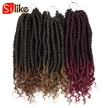 1" Сенегальские весенние Скручивающиеся крючком плетеные волосы страсть Пушистые синтетические волосы для наращивания косички кудрявые твист 60 г/упак