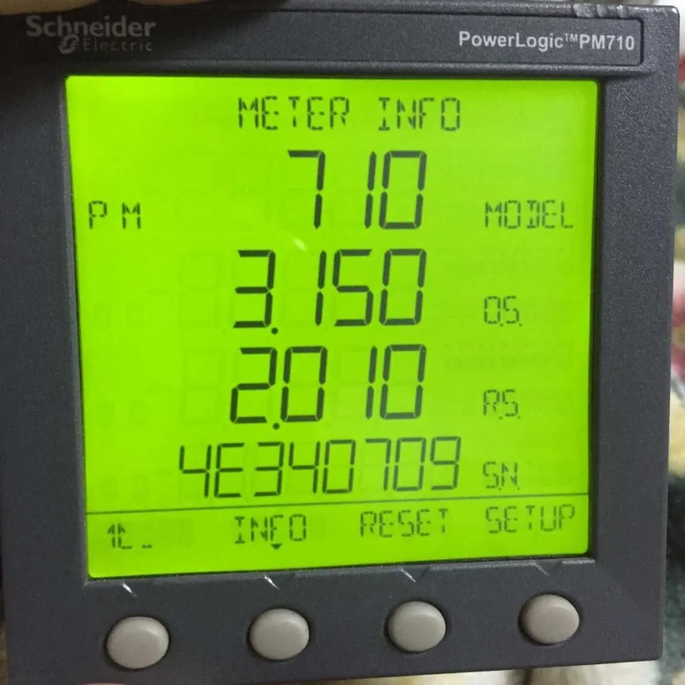 1 psc utilizado Schneider PM700 serie PM710 PowerLogic PM710MG