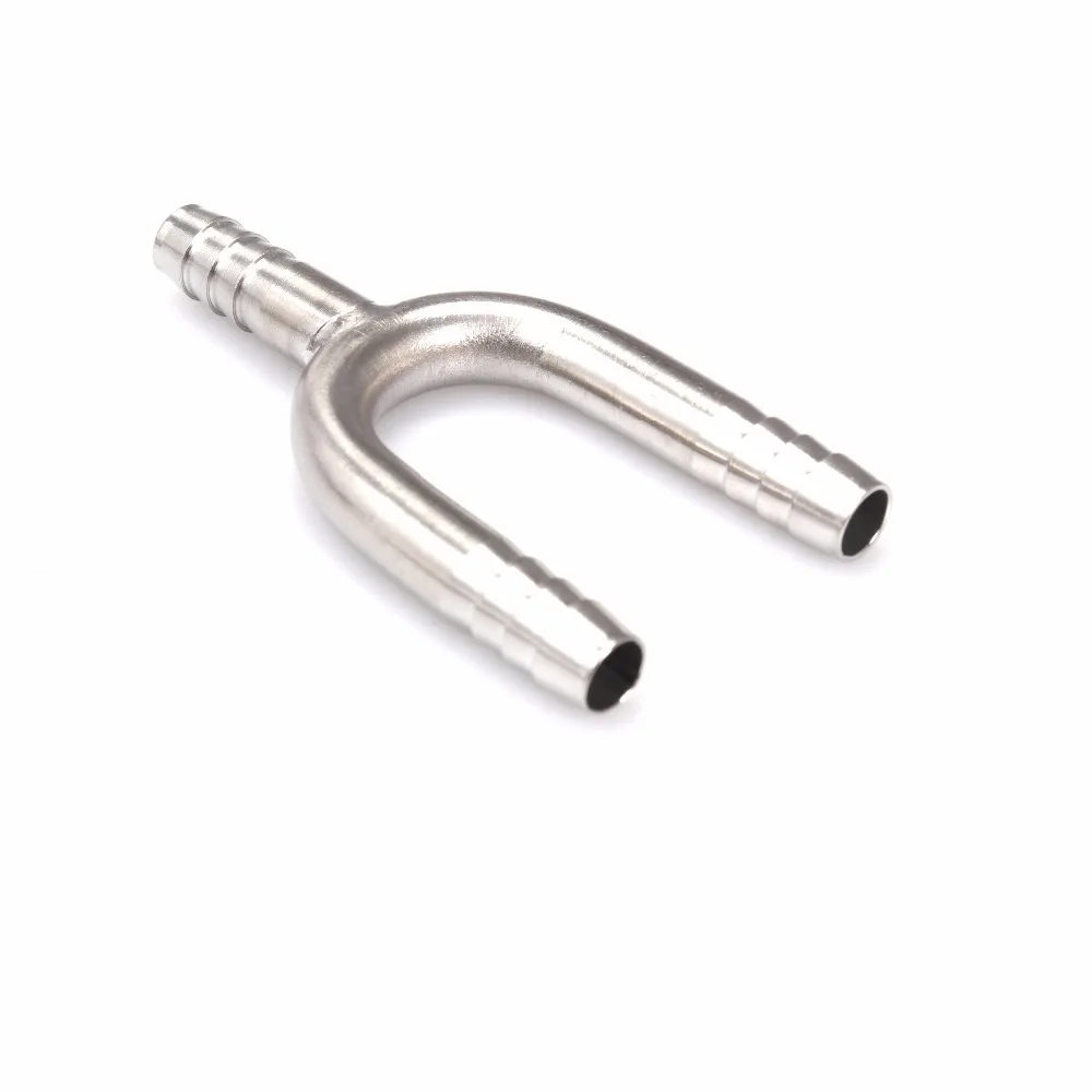 Stainless Steel U-Shaped Hose Barb Tee 3-Way Beer Hose Connector Fittings For Beer Line Home Brewing beer hose connector