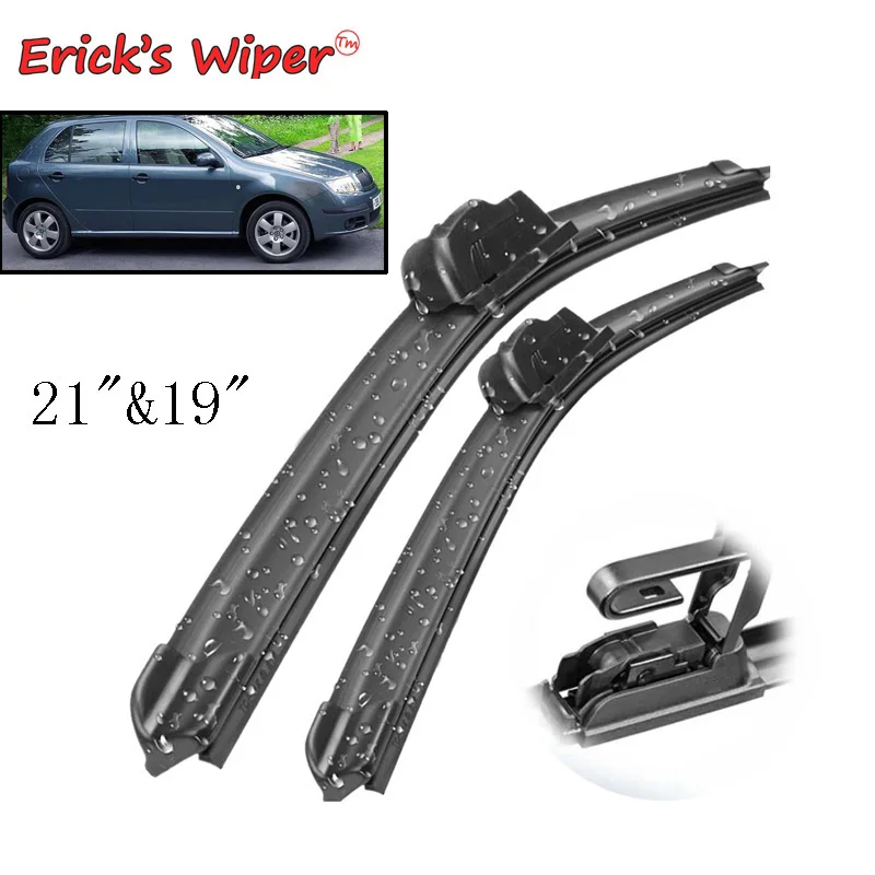 

Erick's Wiper Front Wiper Blades For Skoda Fabia 6Y 1999 - 2007 Windshield Windscreen Front Window U-Type Arm 21"19"