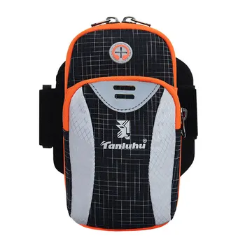 

Men Women Adjustable Running Jogging Cycling Climbing Mobile Phone Hold Case Arm Bag with Earphone Outlet
