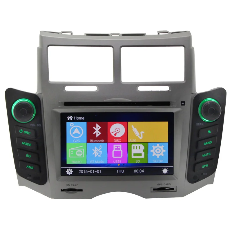 For Toyota Yaris 6 Inch Automotivo Indash GPS Navi radio bluetooth Radio Bluetooth Rear Camera Car