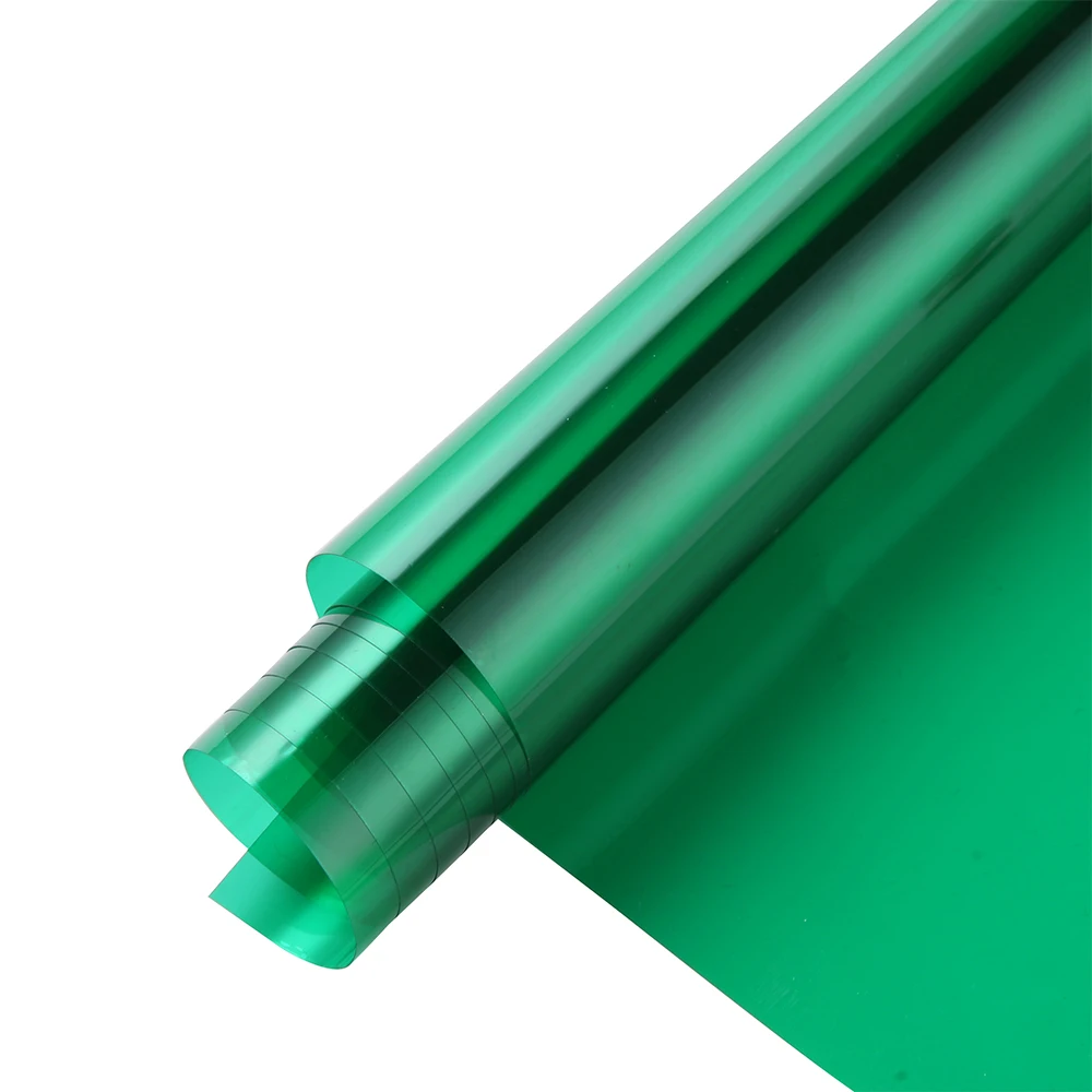 20% VLT зеленое украшение, солнечное окно, тонированная стеклянная пленка, солнцезащитный козырек, уединение, винил, отторжение тепла, стеклянная оконная наклейка