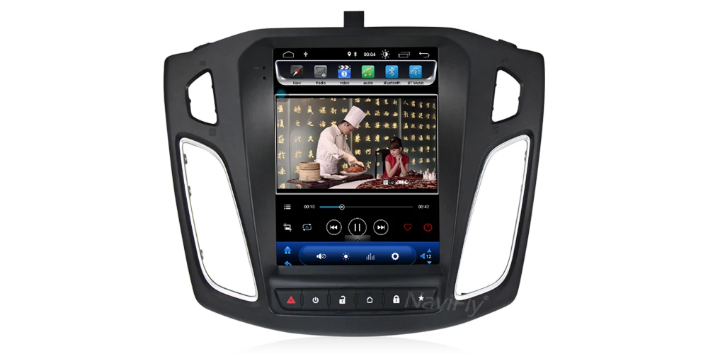 Excellent NaviFly Tesla style IPS Screen Auroradio GPS navigation Android 8.1 Car multimedia player for Ford FOCUS 2012-2017 7