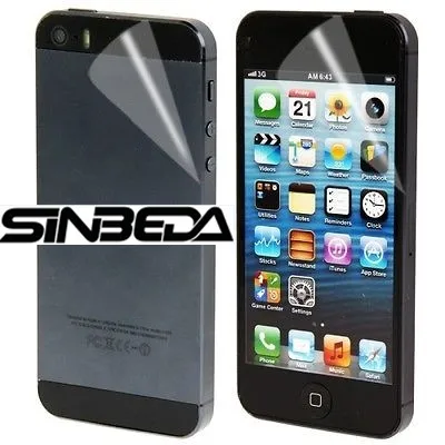 Sinbeda 10 шт. = 5 передняя + Задняя панель для Apple iPhone 5S 5C SE прозрачная защитная пленка
