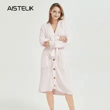 Новинка; сезон осень-зима; женские пижамы; креативный дизайн; вязаные пижамы с пуговицами; Длинные теплые пижамы для дома