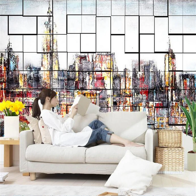 

Custom Wallpaper Cities Abstract World City 3d Wall Mural Environment Friendly Kitchen Bedroom Study TV Background Wallpaper
