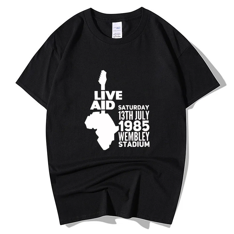 

Freddie Mercury Live Aid Printed T Shirt Gifts Queen Bohemian Rhapsody Unique O Neck T-Shirt Men Women Summer Tops Cotton Tee