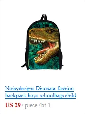 Noisydesigns 3D детская школьная сумка животное лошадь с принтом динозавра для мужчин's рюкзак для путешествий Crazy Horse школьные ранцы для подростка