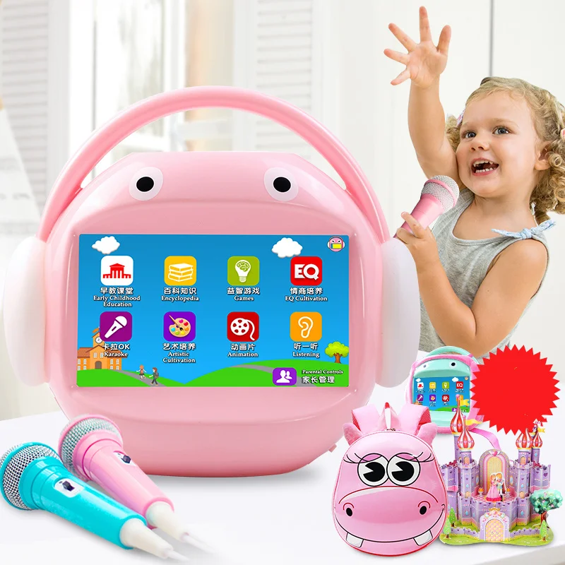 

Early education learning machine kara OKWiFi touch screen story singing for children aged 0-3-8 years old
