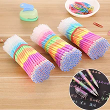 10 шт 6 в 1 многоцветные радужные заправки 1,0 мм Kawaii хайлайтеры Заправка для гелевой ручки для DIY покраски флуоресцентные граффити заправка