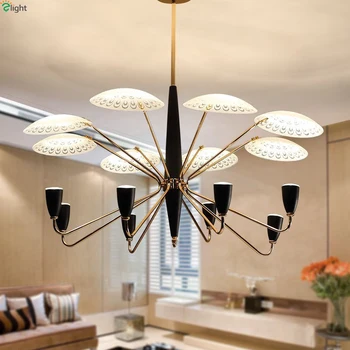 

Modern Lustre Gold Led Pendant Chandelier Lighting Crystal Glass Living Room Led Chandeliers Lamp Bedroom Led Hanging Lights