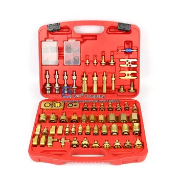 

Auto Air Conditioning Leak Detection Tools Leak check / plugging / testing Connector Repair Kit for European American Car