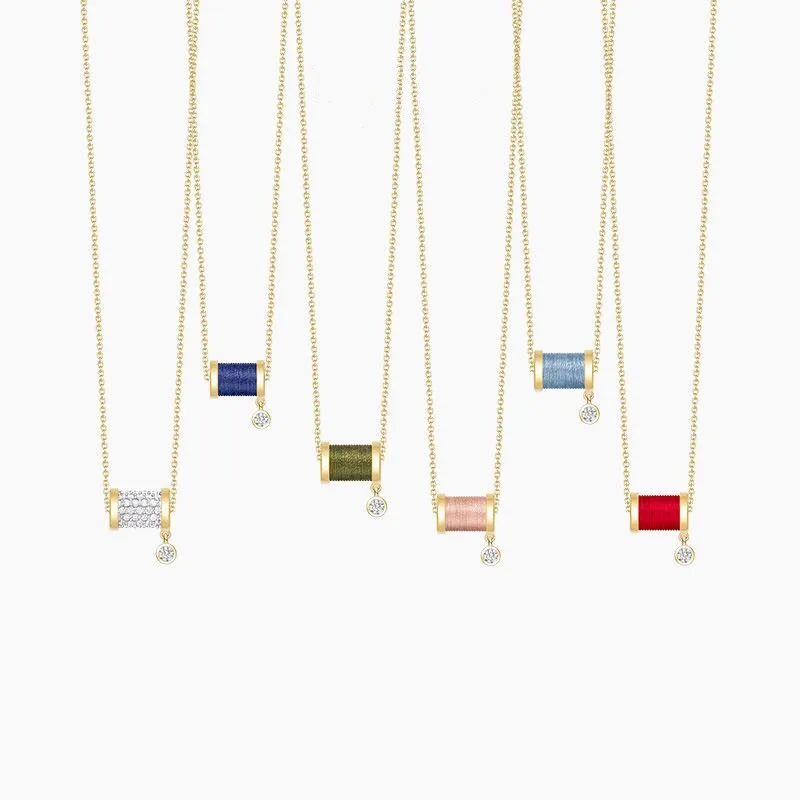 

Brand New Design 925 Sterling Silver Sleeping Princess Necklace Monaco Elegant Zircon Wheel Charm Pendant Women wheel Jewelry