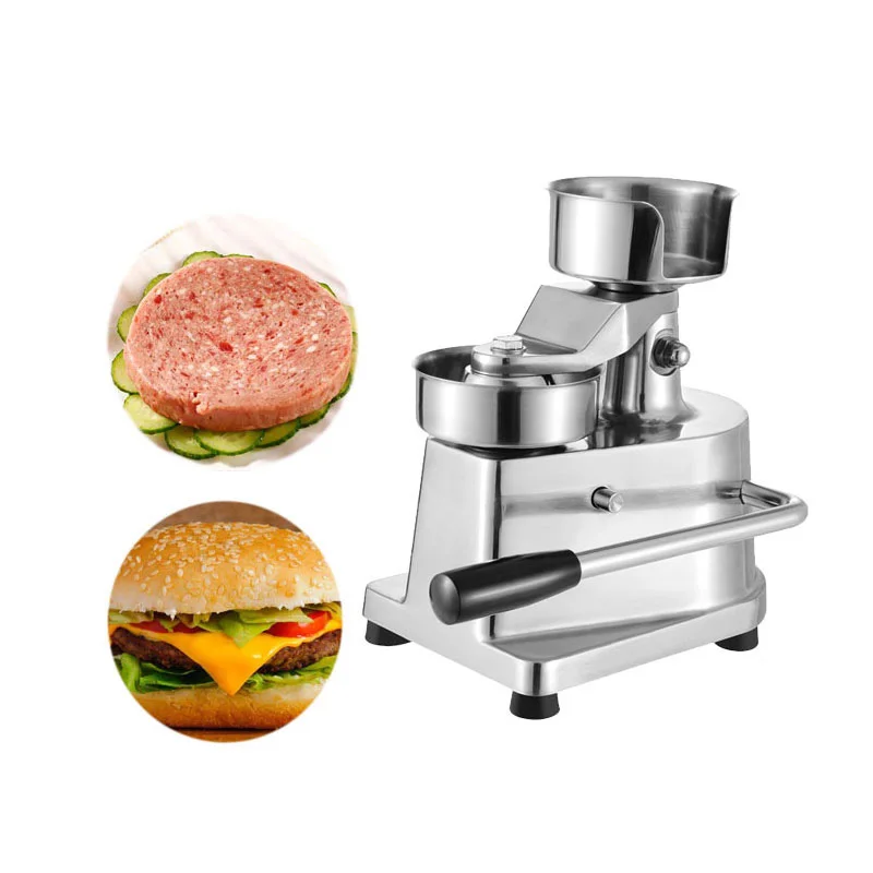 ITOP 100mm-130mm Manual Hamburger Press Burger Forming Machine Round Meat shaping Aluminum Machine Forming Burger Patty Makers