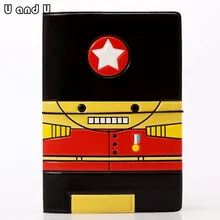 UandU мультяшная Обложка для паспорта для путешествий, держатель для кредитных карт из искусственной кожи с размером 14*9,6 см, держатель для паспорта-Мультяшные солдаты
