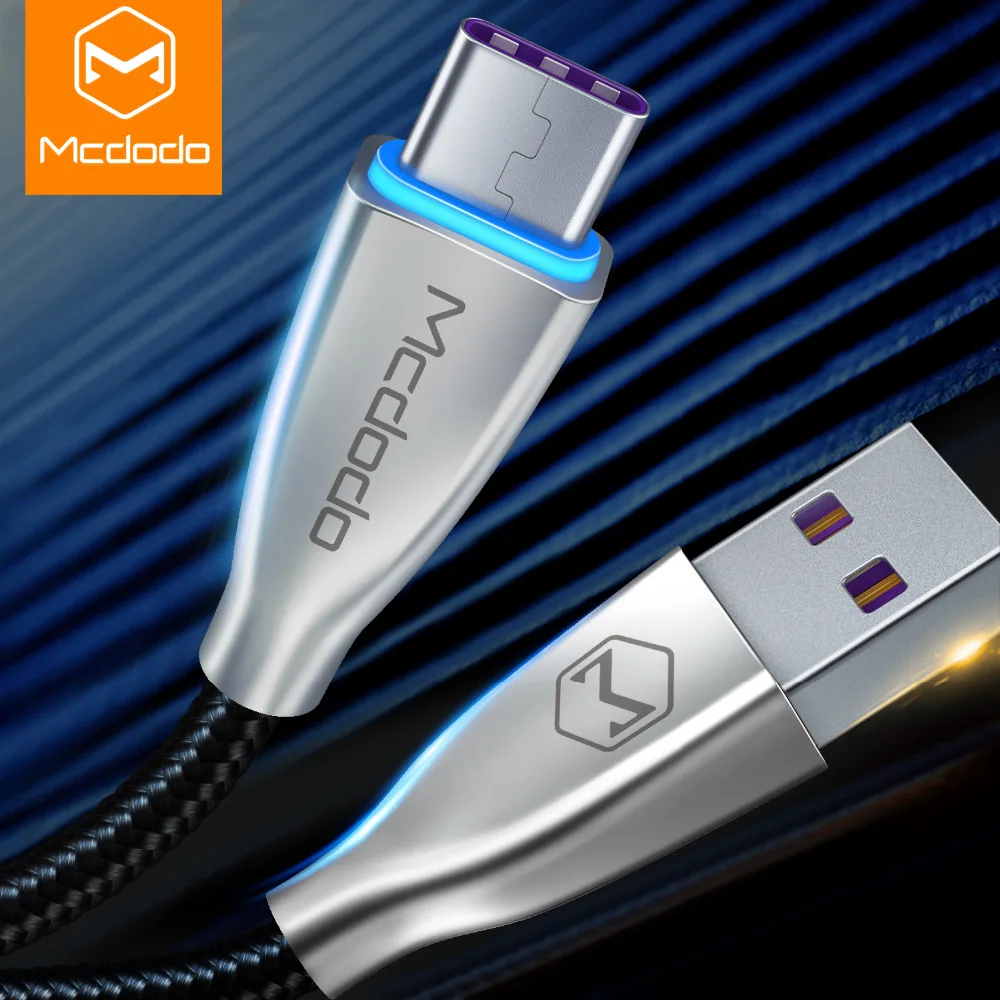 

MCDODO 5A Super Fast USB Cable Type C Charging USB C Cable Data Cord Phone For Samsung S9 S10 huawei Mate 20 P30 Pro USB Cable
