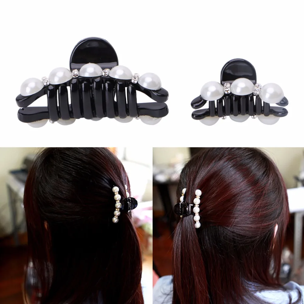 Buy 1PC Elegant Black Hair Claw Hairs Clips Fake