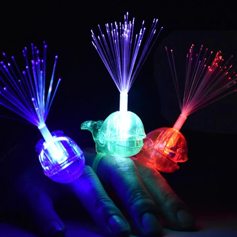Glow Ring LED Finger Lights Glowing Whale Fiber Lamps Christmas Wedding Celebration Festival Party Decor Gifts For The New Year (4)