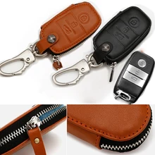 Car Key Cover For KIA Soul K3 Forte Cerato Sorento Auto Bag Accessories Genuine Leather Auto