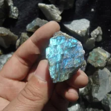 AA++ Натуральная руда сырой Природный Азурит Лабрадорит лунный камень Ишихара длинный камень оптом 200 г