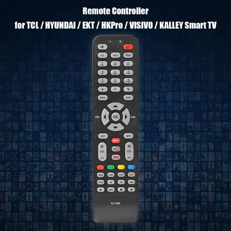 Smart TV Remote Control Universal 06-519W49-C005X For TCL / HYUNDAI / EKT / HKPro /VISIVO/KALLEY Smart Television Control Remote