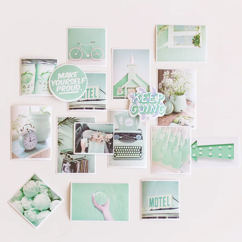 

1 Pack 60 pcs Fantasy Memory Series Photo Stickers Adhesive Stickers Decorative Scrapbooking Sticker Label Kids Toy