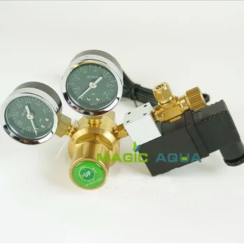 

Dual Gauges CO2 System Regulator with Magnet Valve for Aquarium Water Plant Tank