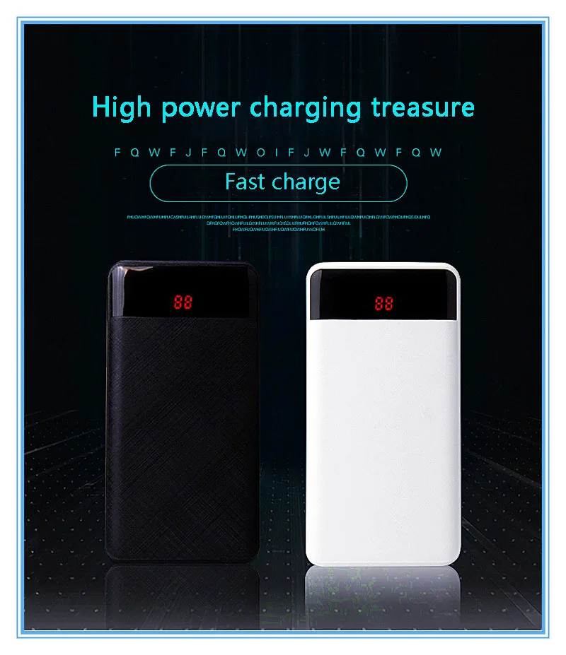 

20000mAh 3USB Power Bank External Battery Portable Charger Bateria Externa Pack Li-Polymer poverbank for Xiaomi Iphone 7 8 X