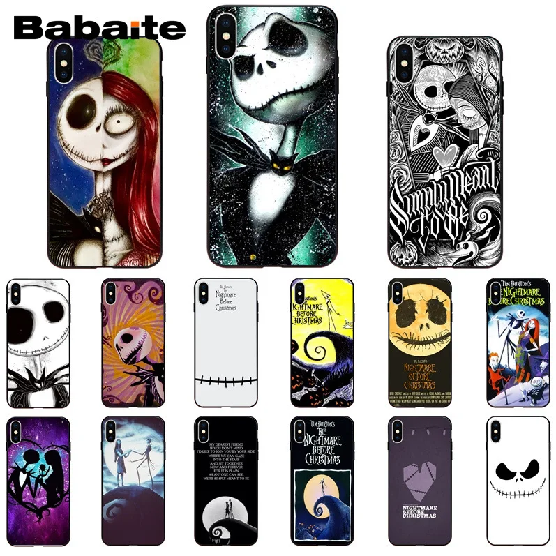 

Babaite The Nightmare Before Christmas Phone Case for iPhone 8 7 6 6S Plus 5 5S SE XR X XS MAX 11 11pro 11promax
