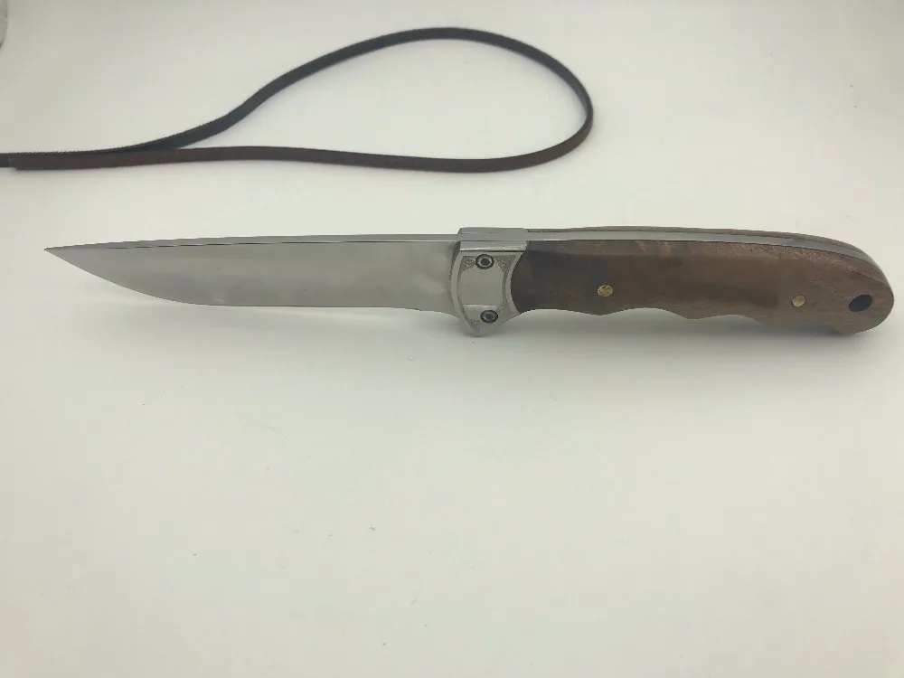 

Brave Fighter 7Cr17mov blade 58HRC shadow wood handle hunting fixed blade knife outdoor camping tool survival tactical knives