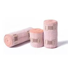 Elastic Bandage Compression Wrap Stretch Tape Compression Bandage Wit Clip Sport Braces Supports Safety First Aid