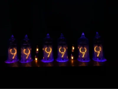 DIY in14 in4 Nixie трубки часы цифровые светодиодные подарок монтажная плата комплект PCBA