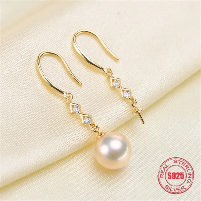 

Genuine S925 Sterling Silver Stud Earrings Dangle Earrings Hoop Earrings Blank Base Supplies for DIY Accessories Jewelry Making