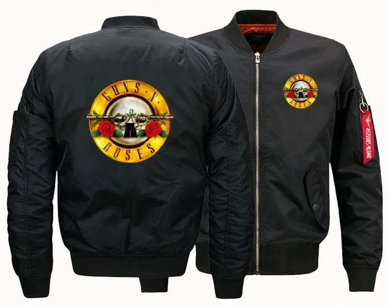

2019 Autumn and Winter Jacket Men's Jacket GUNS N ROSES Jacket Air Force One Flight Jacket Flight Suit