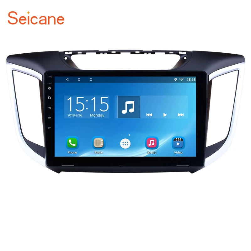 

Seicane Android 6.0/7.1 10.1"" 2Din Car Radio Audio GPS Navigation Stereo Head Unit Multimedia Player For 2014 2015 Hyundai IX25